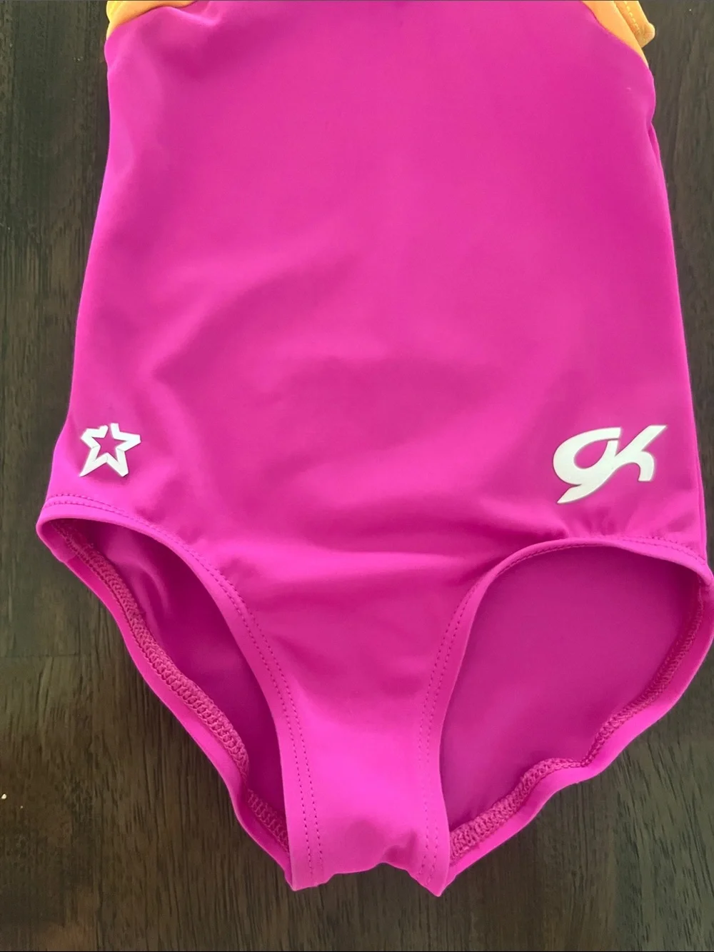 GK Kids' Hot Pink Neon Orange Neon Yellow Leotard Gymnastics Dance Youth CXS XS